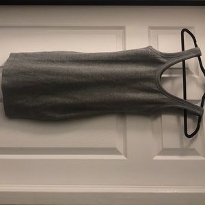 Grey jersey bodycon dress